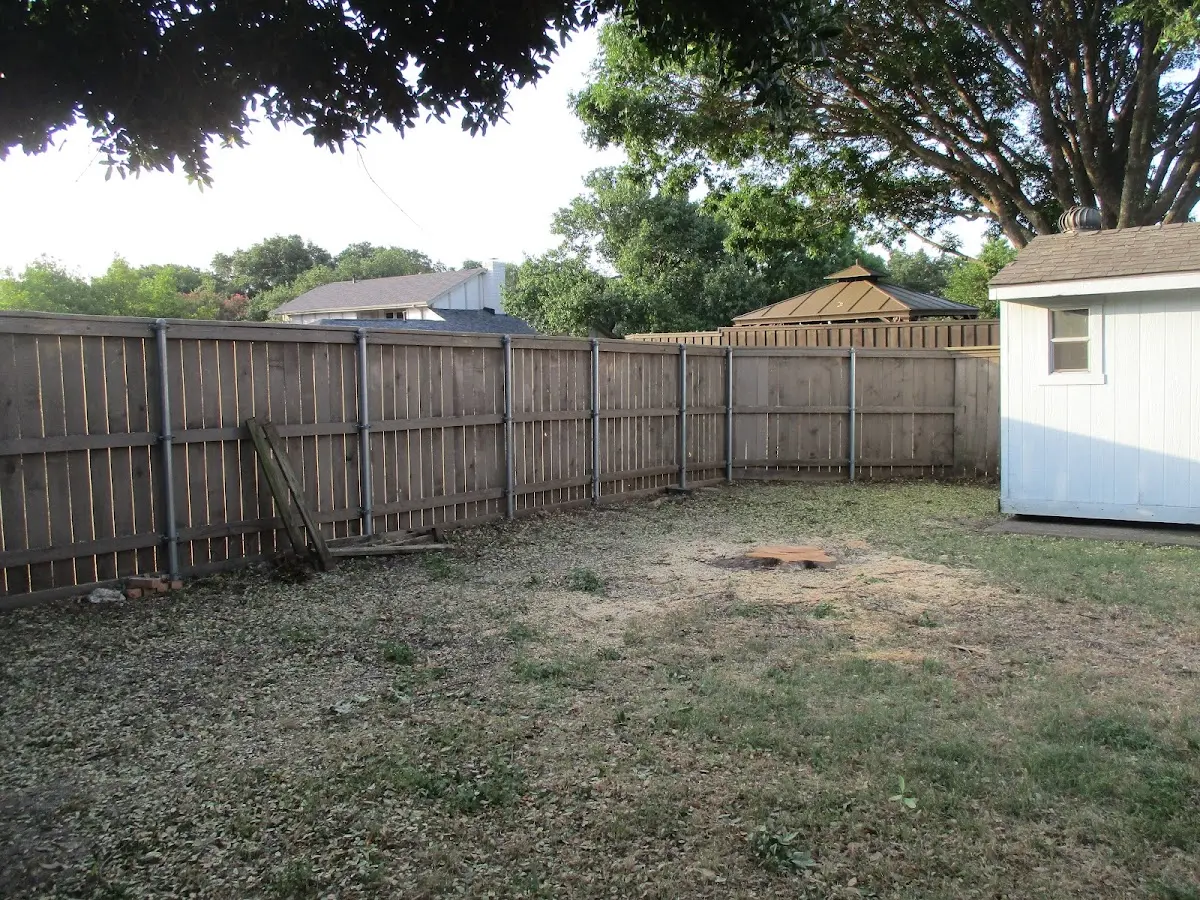 Cleared yard after professional tree removal in Port Edwards